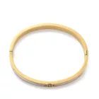 18K Aranyozott Nemesacél Strasszos Kagyló Berakásos Karkötő Karperec