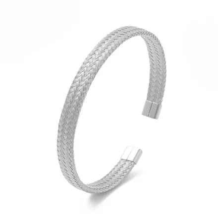 Ezüst Színű Nemesacél Karkötő Karperec