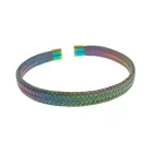 Szivárványos Színű Nemesacél Karkötő Karperec