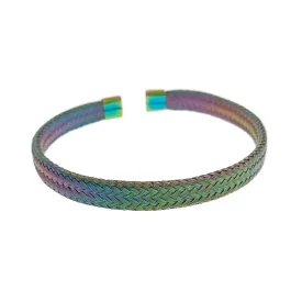Szivárványos Színű Nemesacél Karkötő Karperec