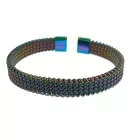 Szivárványos Színű Nemesacél Karkötő Karperec