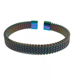 Szivárványos Színű Nemesacél Karkötő Karperec