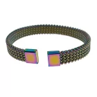 Szivárványos Színű Nemesacél Karkötő Karperec