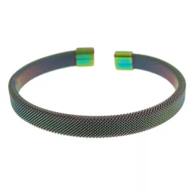 Szivárványos Színű Nemesacél Karkötő Karperec