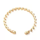 Arany Színű Csavart Karkötő Karperec