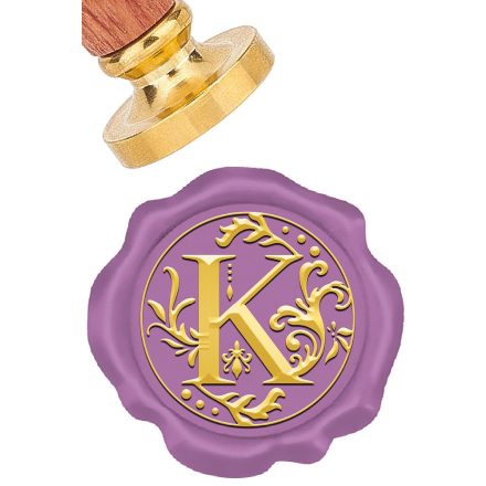 K Betű ABC (646) Viaszpecsétnyomó Pecsét Pecsételő 25,5mm