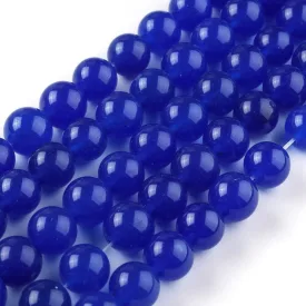 Kék Jade Ásványgyöngy  12mm