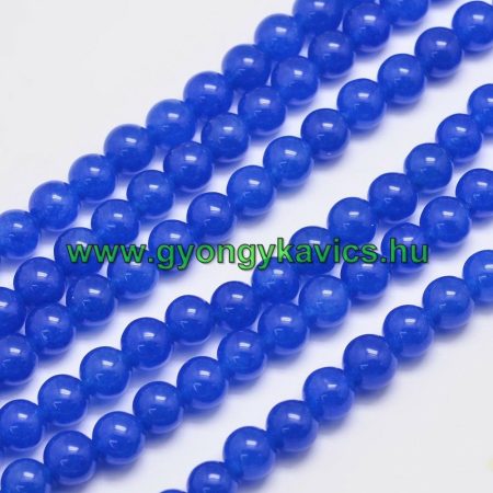 Kék Jade Ásványgyöngy 6mm
