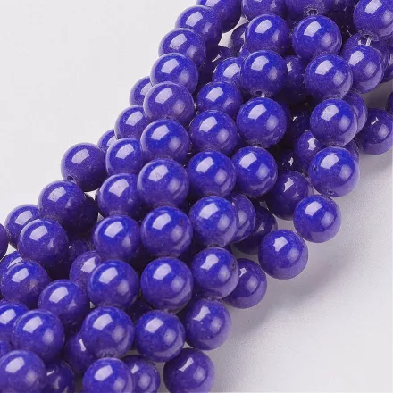 Kék Jade (nem áttetsző) Ásványgyöngy 10mm