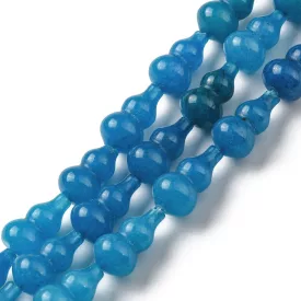 Kék Jade Sztúpa Tök Ásványgyöngy 17,5-18,5x9,5-10mm