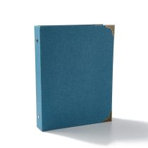   Kék Kemény Papír Borítású (3) Scrapbook Fotóalbum 30db Lappal 26x21cm