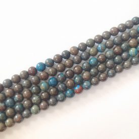 Kék Krizokolla (2) Ásványgyöngy 6mm