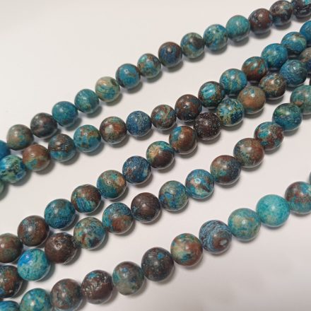 Kék Krizokolla Ásványgyöngy 8mm