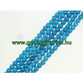 Kék Lávakő (2) Ásványgyöngy 10mm