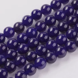 Kék Ónix Achát Ásványgyöngy 8mm
