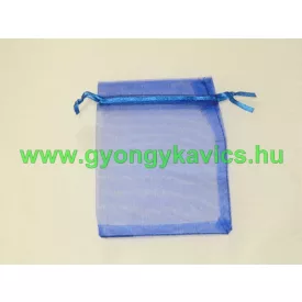 Kék Organza Tüll Díszzacskó Dísztasak 9x7cm