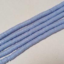   Kék (2) Polymer Korong Heishi Gyöngy Gyöngyfüzér 6x0,5-1mm ~45cm