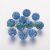 Kék Színű Nyaklánc Karkötő Ékszer Dísz Polymer Polimer Shamballa Strassz Kövekkel 10mm