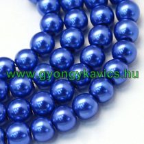 Kék Színű Szintetikus Kagyló Gyöngy 10mm