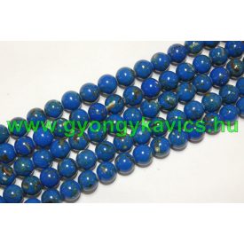 Kék Szintetikus Gyöngy Valódi Kagyló Darabokkal 6mm