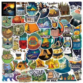Kemping Camping (89) Matrica Scrapbook 50db
