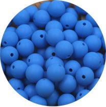 Kék (9) Kerek Szilikon Gyöngy 12mm