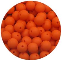 Narancssárga (6) Kerek Szilikon Gyöngy 12mm