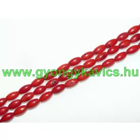 Korall Ásványgyöngy Gyöngyfüzér 8x4,5mm