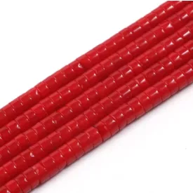 Korall Korong Ásványgyöngy Gyöngyfüzér 4x2mm