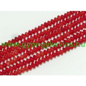 Korall Ásványgyöngy 5x3mm