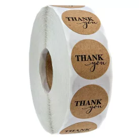 Köszönöm Thank You (108) Matrica Kerek 25mm (25db)