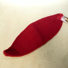 Kötött Piros Fülvédő Fejpánt