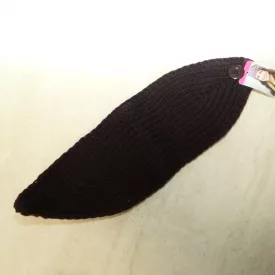 Kötött Sötétbarna Fülvédő Fejpánt