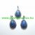 Lápisz Lapis Lazuli Ásvány Medál Ezüst Keretben 26x16-17x8-10mm