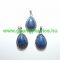   Lápisz Lapis Lazuli Ásvány Medál Ezüst Keretben 26x16-17x8-10mm