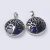Ezüst Színű Lápisz Lapis Lazuli Életfa Ásvány Medál 31x8mm
