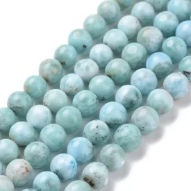 Larimar Larimár Ásványgyöngy Gyöngyfüzér 7mm
