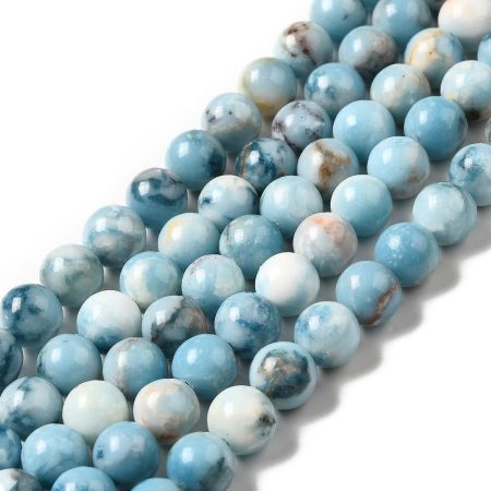 Larimar Larimár Hasonmás (Természetes Ásvány) Ásványgyöngy Gyöngyfüzér 10mm