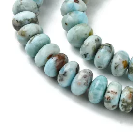   Larimar Larimár Korong Ásványgyöngy Gyöngyfüzér 8x4-6mm