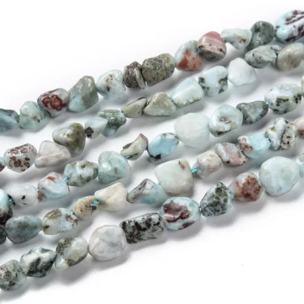 Larimar Larimár (3) Ásványtörmelék Splitter Gyöngyfüzér 5-8x5-7x3-4mm