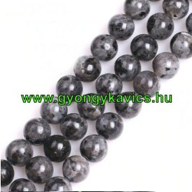 Larvikit Ásványgyöngy Gyöngyfüzér 4mm