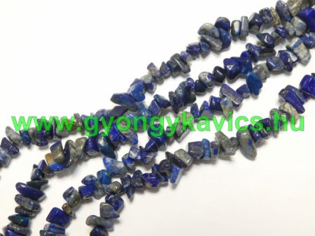 Lazurit Lápisz Lazuli Ásványtörmelék Füzér Ásvány Splitter 2-12mm 85cm