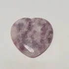 Lepidolit Ásvány Szív Masszázs Masszírozó Arcmasszírozó 39-40x5-6mm