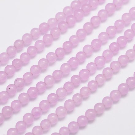 Levendula Lila Jade Ásványgyöngy Gyöngyfüzér 10mm