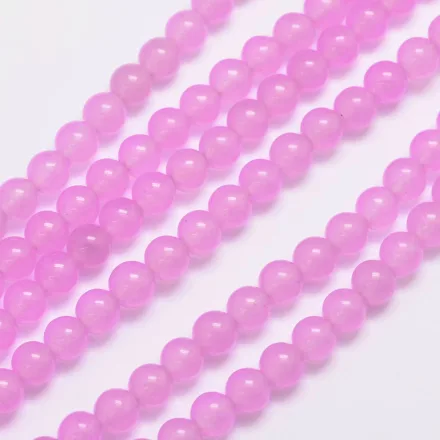 Levendula Lila Jade Ásványgyöngy 10mm