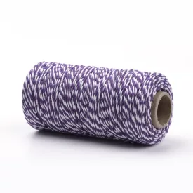 Lila Fehér (188) Pamut Makramé Fonál 1,5-2mm 1m