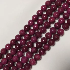 Lila Jade Ásványgyöngy 10mm