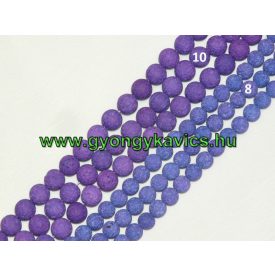 Lila Lávakő Ásványgyöngy 10mm