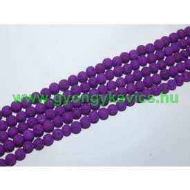 Lila Lávakő Ásványgyöngy 6mm