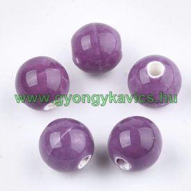 Lila Porcelán Gyöngy 8mm
